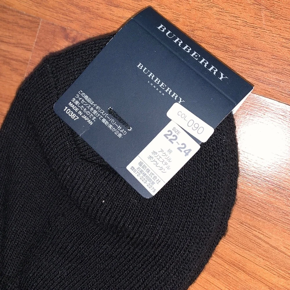 Authentic Burberry Socks with Cushioned Sole